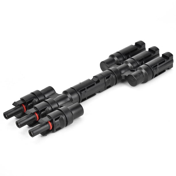 Adaptador De Cable Solar 2 Piezas Adaptación De Panel Tipo 4 Vías 1 A 3 T