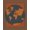 Gray Orange, Pattern 13, variant on ODIKA Galaxy Continent Motif Circles Continents Round Map Planetary Playful Stain Resistant Low Profile for Dorm Room, Small Living Apartment