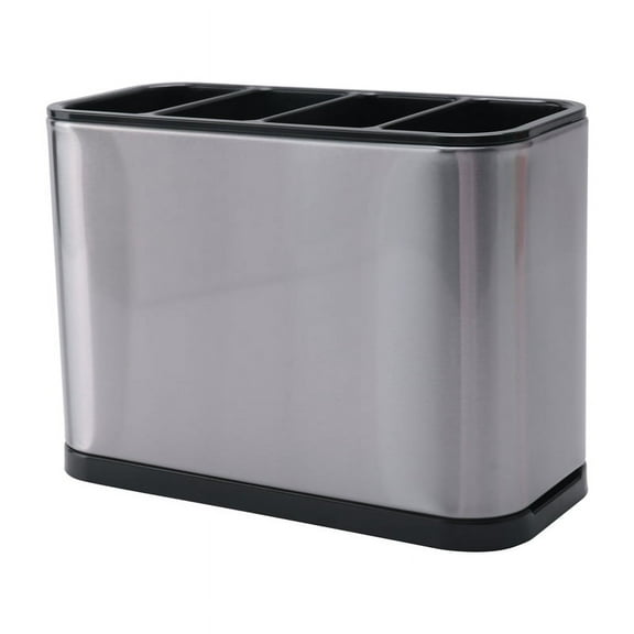 Kitchen Utensil Holder, Stainless Steel Kitchen Organizer with Removable Divider and mj3266