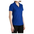 thumbnail image 4 of Yellow Rooster Women's EZPerformance Pique Polo T-Shirt True Royal XS, 4 of 6