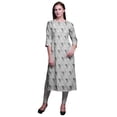 thumbnail image 1 of Bimba Kurta à Manches 3/4 Imprimée Kurti Droite Vêtements d'Été pour Femmes, 1 of 6