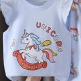 thumbnail image 4 of HCNTES Baby Girl Clothes Baby Girls Clothes Cute Printed Flying Sleeve T-Shirt Top + Long Pant 2pcs Outfit Set Kids Girl Summer Clothing Size 3M 6M 12M 18M 24M 3T 4T 5T 6T, 4 of 4
