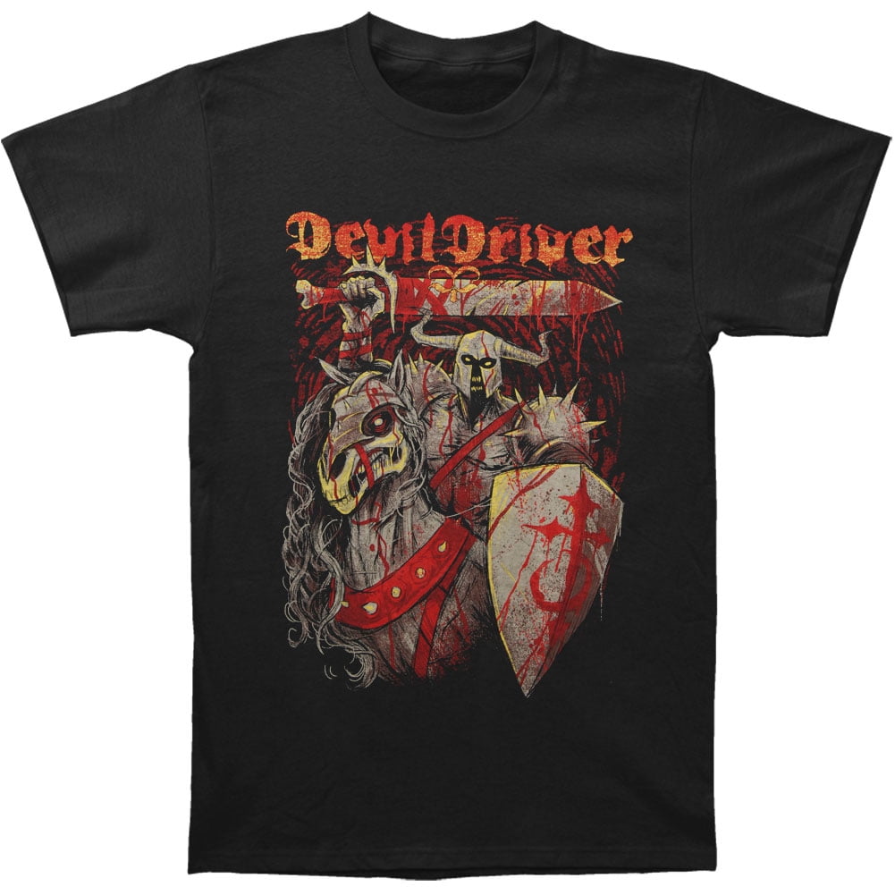 Devil Driver - Devil Driver Men's Knight T-shirt Black - Walmart.com ...