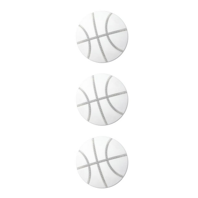 serony 4pcs Mute Door Rear Wall Crash Waterproof Anti-Collision Wall Crash Waterproof Pad Basketball Style 5cm white 3Set