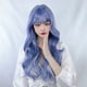 thumbnail image 3 of Peluca estilo Europa y Estados Unidos, cabello largo y rizado para mujer, flequillo al aire, peluca gris de abuela, tocado, cabello lolita, 3 of 4