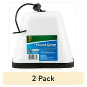 (2 pack) Duck Brand White Foam Faucet Cover - 5.25 in x 6.5 in x 5.25 in