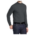 thumbnail image 4 of Mafoose Men Interlock Knit Mock Male Turtleneck Sweaters Steel Grey S, 4 of 6