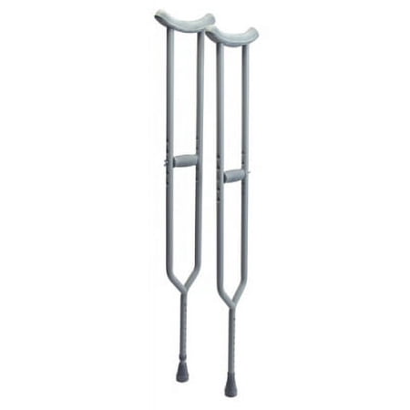 Lumex Imperial Steel Crutches Tall 5 Feet 10 Inches Inches To 6 Feet 6 Inches, Aluminum
