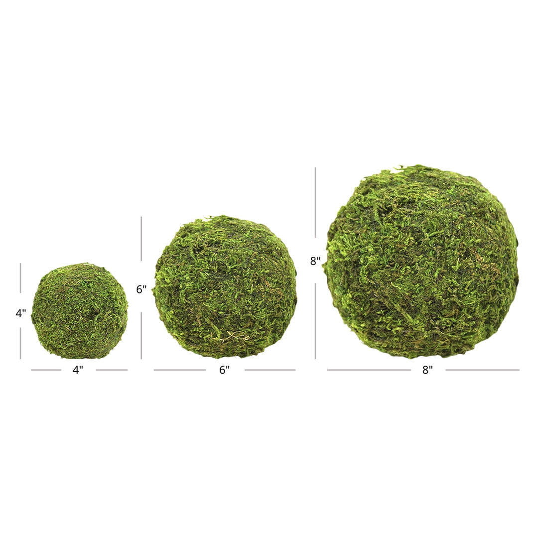 Koyal 6 Pack Green Moss Balls 8 Inch Walmartcom
