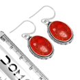 thumbnail image 3 of Natural Sponge Coral Women Jewelry 925 Sterling Silver Earring, 3 of 5