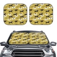 thumbnail image 6 of Lsque Horsemen In Horseraces 2 PCS Windshield Sun Shade | CarFoldable Window Covers | Car Accessories Reflect UV for Universal Cars SUV Truck | Large, 6 of 7