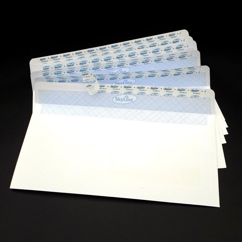 50pcs Security Envelopes with Window Confidential Seal Skyline Envelope for  Card - Walmart.com, image size:1024x1024