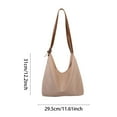 thumbnail image 3 of CZSCPDAW Women's Gray Slouchy Tote Handbag with Comfortable Handles and Spacious Interior for Work Shopping and Travel, 3 of 3