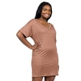thumbnail image 5 of Plus Size V Neck Short Sleeve T Shirt Dress, 5 of 10