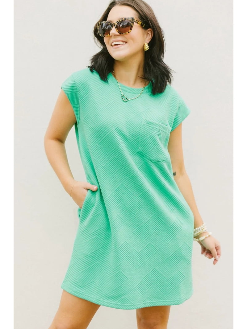 mint green cap sleeve dress ANALISE Mint Green Floral Mini Dress