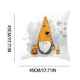 thumbnail image 2 of SDJMa Happy Halloween Pillow Covers 18x18 inch Set of 2, Halloween Pumpkin Truck Gnome Decor Outdoor/Indoor Fall Decorative Cushion Cases for Farmhouse Home Sofa Couch Bed Chair, 2 of 8