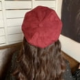 thumbnail image 5 of iHPH7 French Beret Hats for Women Beret Hats for Women Wool Hat Newsboy Cap French Hat, Wine M, 5 of 5