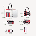 thumbnail image 3 of Set 6 Bolsas Cartera Cosmetiquera Mujer Listrado Monedero Xtellar multicolor, 3 of 3