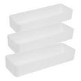 thumbnail image 4 of OHOIOLLA 3Pcs White Plastic Drawer Organizer for Kitchen and Bathroom, 4 of 8