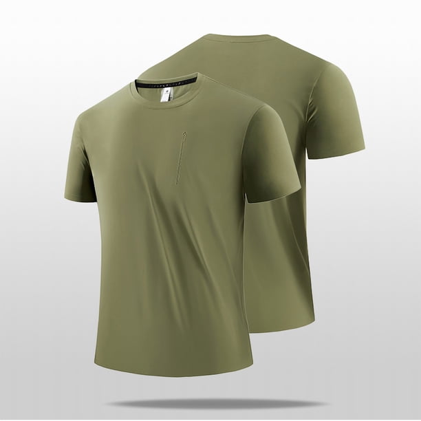 Ceisia Men's Relaxed Fit Ice Silk Athletic T-Shirts, Breathable Quick-Drying Seamless Summer Tops (Multi-Color Options) Gifts
