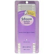 2 Pack Johnson's Safety Swabs 100% Cotton 185 Swabs Each