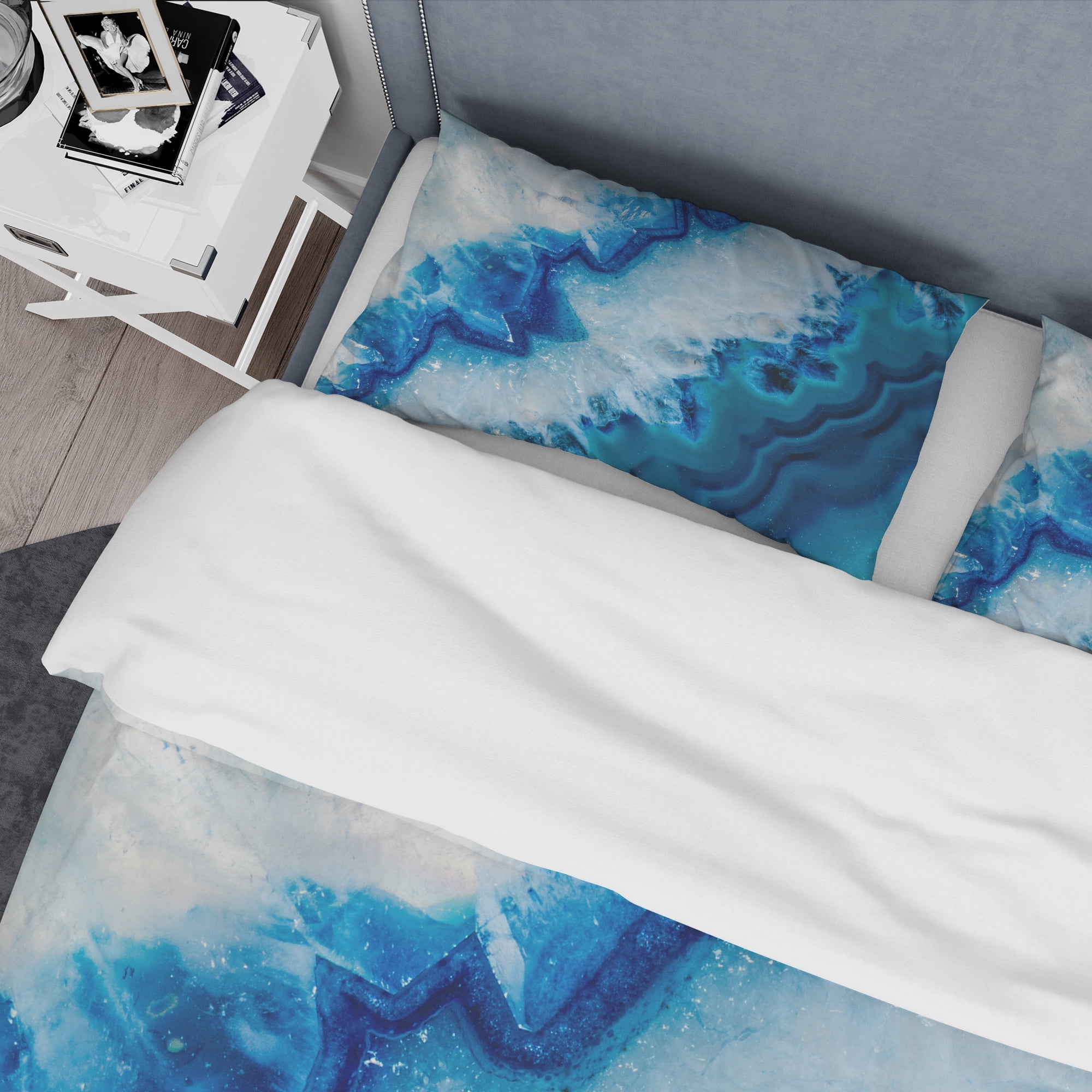 Designart 'Geode Slice Macro' Abstract Duvet Cover Set