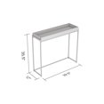 thumbnail image 4 of Safdie & Co. Console Table 35L Dark Taupe Sunken Tray, 4 of 4