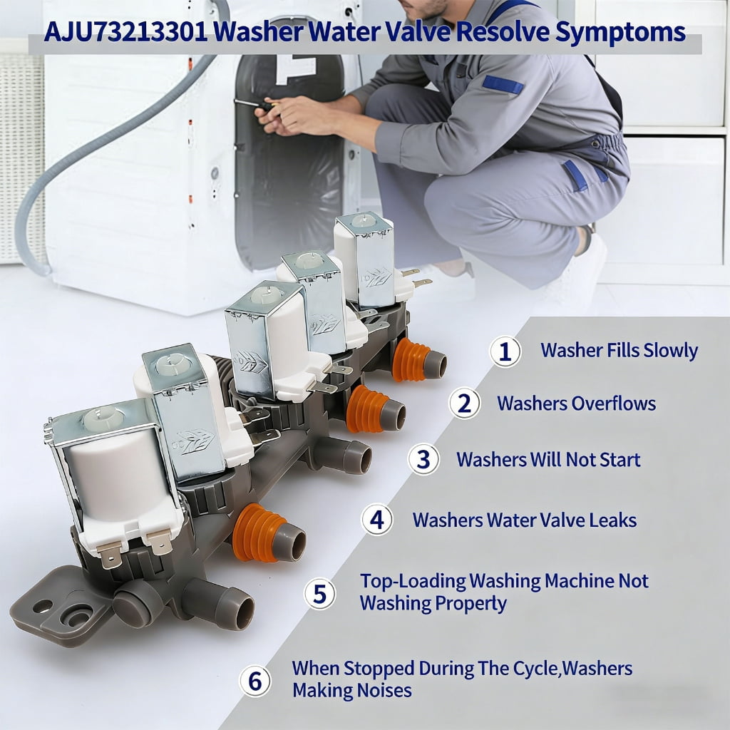 AJU73213301 Quick Connector Washing Machine Inlet Adapter Water Supply Adapter For AJU75152601 AJU75152603 WT1101CW