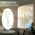 thumbnail image 3 of 2.5 Inch Horizontal Wood Blind Hidden Valance Clip Replacement for Hunter Douglas-10pack, 3 of 7