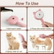 thumbnail image 4 of Cepillo de vapor para gatos, limpiador de cepillo de vapor para gatos 3 en 1, cepillo de aseo de masaje de silicona para mudar, peine para gatos y perros (gato rosa), 4 of 5