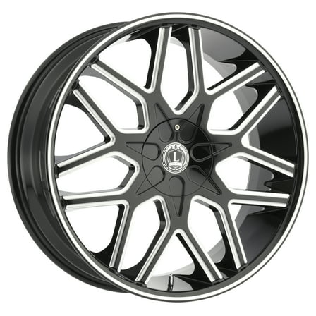 LUXXX Alloys Alloy Rims LUX7 20X8.5 5112/114.3  35 74.1 Gloss Black Milled