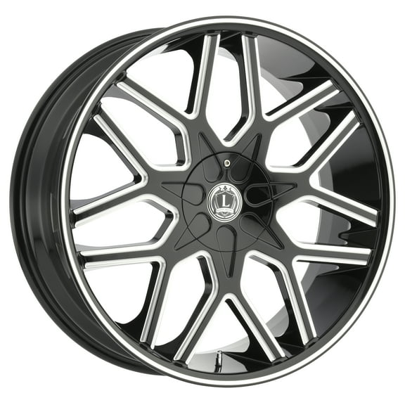 LUXXX Alloys Alloy Rims LUX7 20X8.5 5112/114.3  35 74.1 Gloss Black Milled