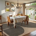 thumbnail image 3 of RUG ROBOT Modern Rainbow 8'x10' Large Area Rugs for Living Room, Washable Easy Jute Indoor Outdoor Rugs for Bedroom, Non Slip Farmhouse Accent Carpet for Backyard Dining Room, 3 of 10