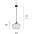thumbnail image 5 of 43911BK-Kichler Lighting-Avery - 1 Light Pendant-14 Inches Tall and 14.5 Inches Wide-Black Finish, 5 of 7