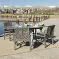 thumbnail image 2 of 5-Piece Extendable Outdoor Patio Dining Set in Gray Wash, 2 of 4