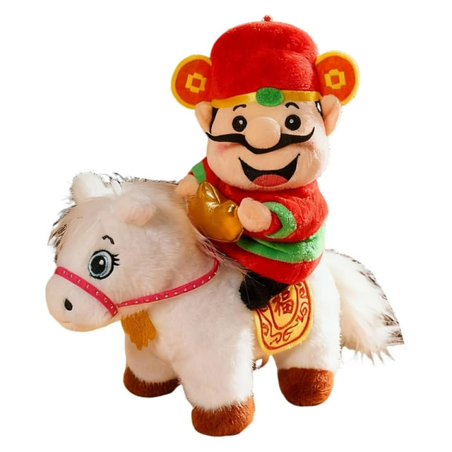 Adorno de peluche de Año Nuevo, Dios de la Riqueza, mascota de recuerdo Estilo D
