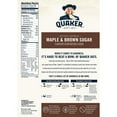 thumbnail image 2 of Quaker Instant Oatmeal Cereal, Maple and Brown Sugar, (40-1.51 oz packets) 60.6 Ounce, 2 of 3