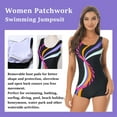 thumbnail image 7 of TiaoBug Women One Piece Swimsuits Sleeveless Athletic Jumpsuit Swimwear, 7 of 7