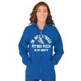 thumbnail image 3 of Fitness This Pizza Foodie Gym Workout Zip Up Hoodie Men's Women's Brisco Brands L, 3 of 6