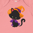 thumbnail image 4 of Inktastic Halloween Cat, Cute Cat, Black Cat, Witch Hat Boys or Girls Baby Bodysuit, 4 of 5