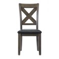 thumbnail image 3 of Topline Home Furnishings Cross Back Grey Side Chairs, 3 of 5