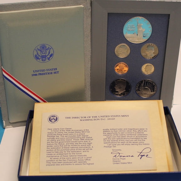 1986 Prestige Set - U.S. Mint Silver Proof Set - Collectible OGP Set