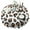 Black And Orange, variant on Black and White Leopard Pattern Round Tablecloth 60"x60",Wrinkle Wipeable Table Cloth for Kitchen Dining Room Picnic Patio Party