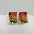 thumbnail image 3 of 3.5ct Watermelon Tourmaline Sterling Silver Earrings, 3 of 7