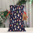 thumbnail image 4 of Fuzoiu Christmas Critters Delight Print Christmas Gift Bag,Burlap Gift Bag with Drawstring Closure & Hang Tag,Perfect for Holidays, Birthdays, and Special Occasions-Medium, 4 of 7