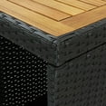 thumbnail image 5 of vidaXL Bar Table with Storage Rack Black 120x60x110 cm Poly Rattan, 5 of 5