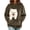 Brown women fall hooded sweatshirt a1, variant on RRJ Women's Fall Winter Hooded Pullover Sweatshirt Casual Cute Tops with Pocket Long Sleeve Lounge Outerwear, Gray S