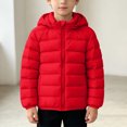 thumbnail image 4 of Luvrsol Girls Box‑Quilted Hooded Puffer Jacket, Zip‑Up Lightweight Kids Cold‑Weather Outerwear 100-160, 4 of 7