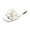White, variant on Walking Sandals Women, Floral Flats, Women's Sandals, Women's Floral Flat Sandals Dressy Flower Square Open Toe Cute Summer Vacation Shoes Comfortable Slides, White, 9 (43)