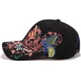 thumbnail image 4 of Women's Baseball Cap Lady Butterfly Flower Embroidery Design Fashion Hat Adjustable Breathble, 4 of 6